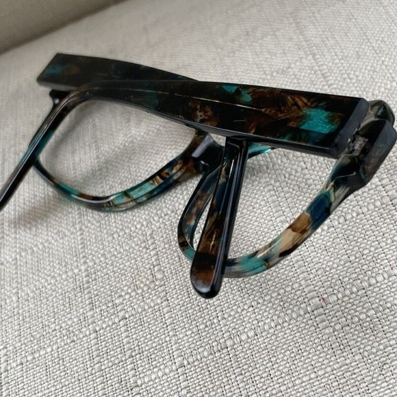 Kirkland Signature Eyeglasses Frame Blue Tortoise Glasses 55[]16 140 Made Italy - Picture 7 of 12